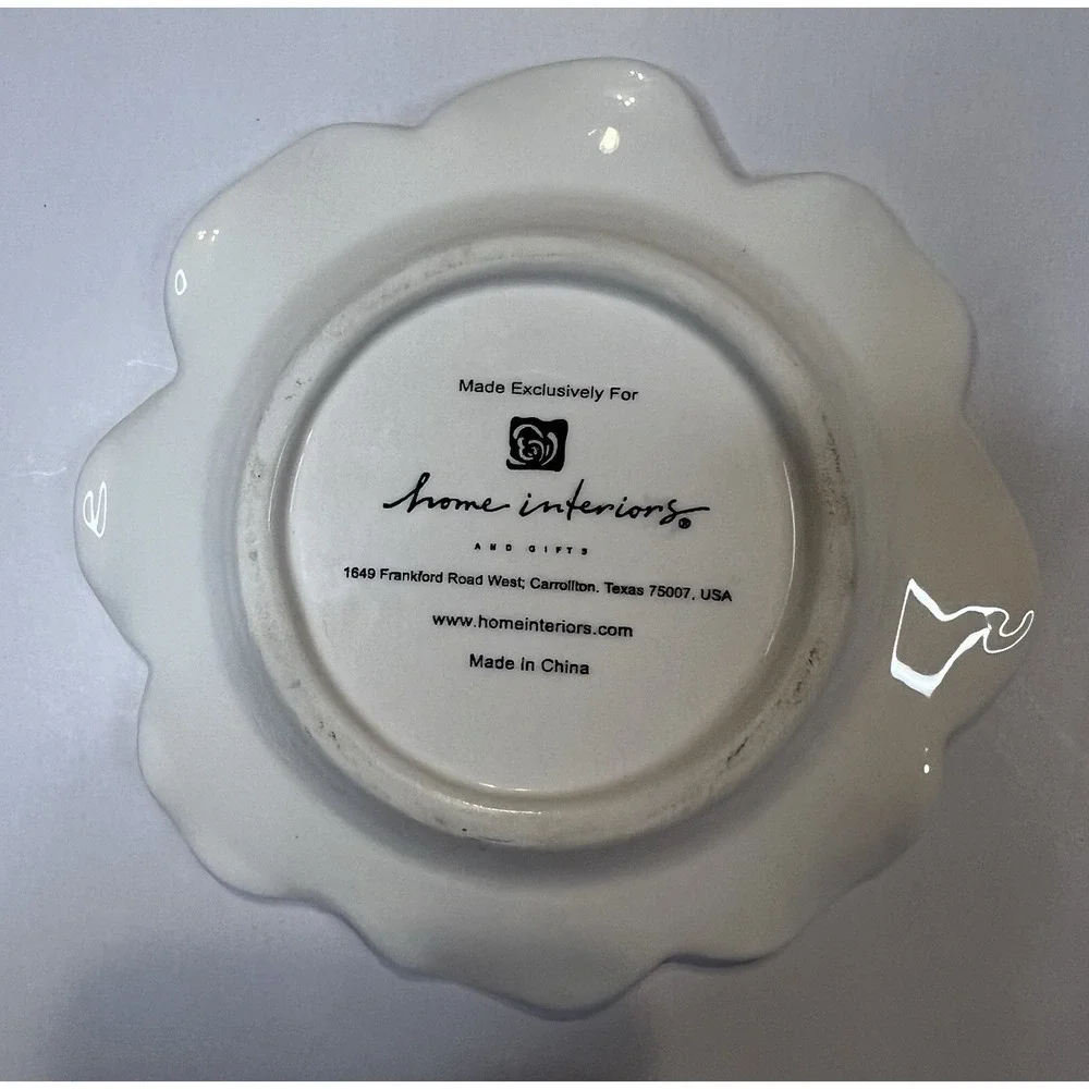 Vintage‎ Home Interiors Victorian Rose Saucer